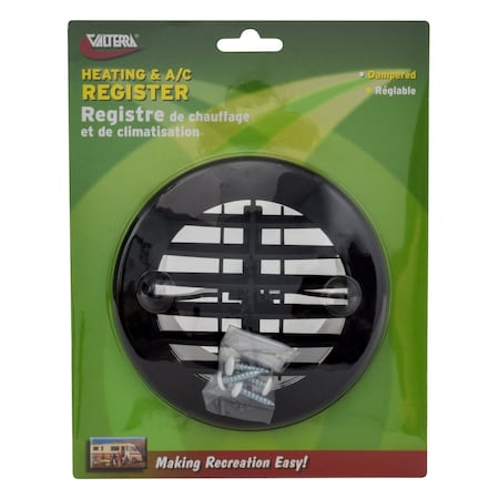 Valterra ROUND REGISTER, BLACK, CARDED A10-3353VP